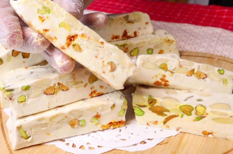 Quick And Easy Soft Nougat Recipe - Cheffoodiecast