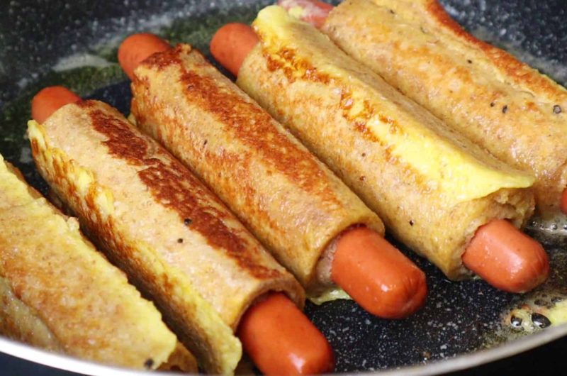 Sausage Cheese Rolled Snack