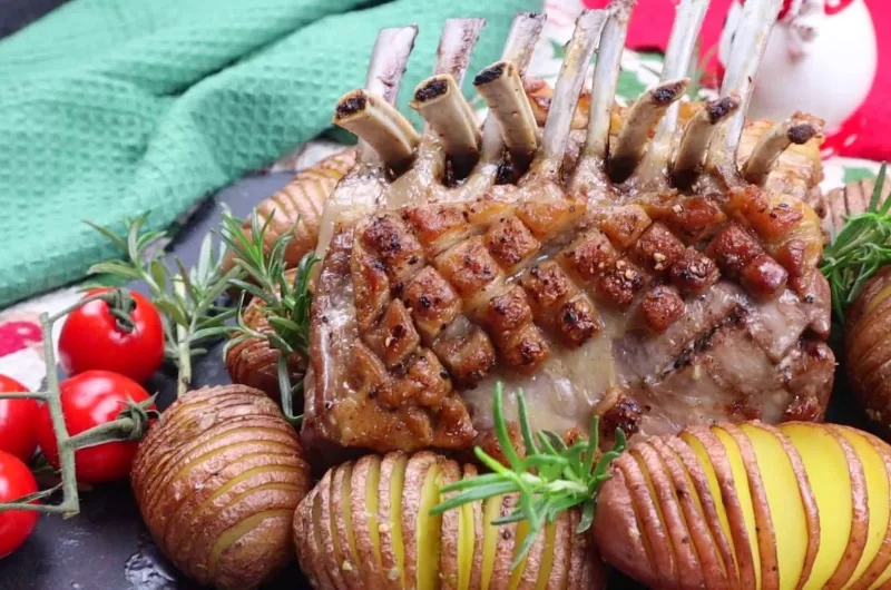 Rack of Lamb with Hasselback Potatoes