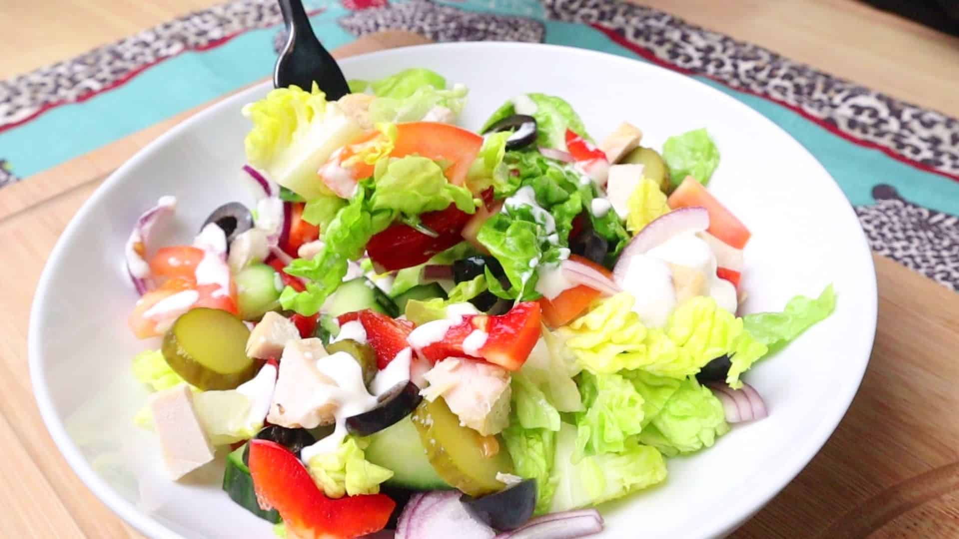 Easy Healthy Weight loss Salad - Cheffoodiecast