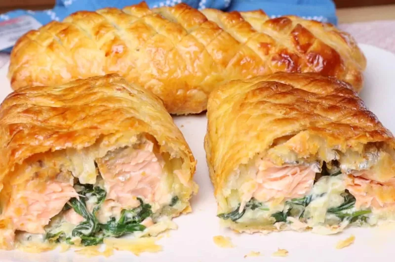 Puff Pastry Salmon Wellington Recipe