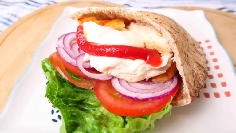 Easy Grilled Chicken Pita Sandwich