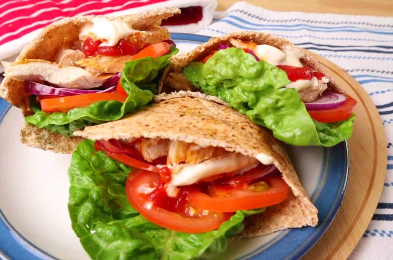 Easy Grilled Chicken Pita Sandwich
