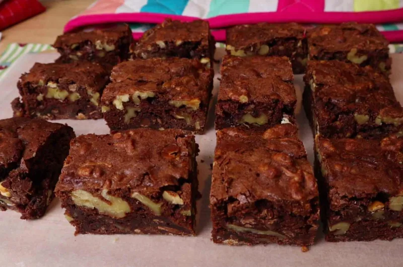 Easy Nut Brownies Recipe