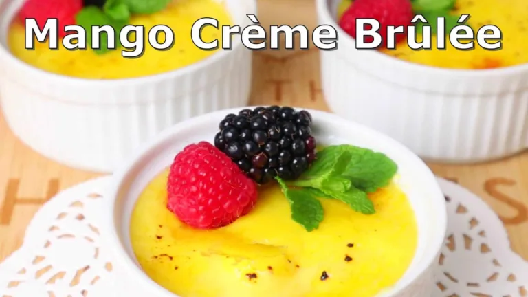 Easy Mango Crème Brûlée Dessert