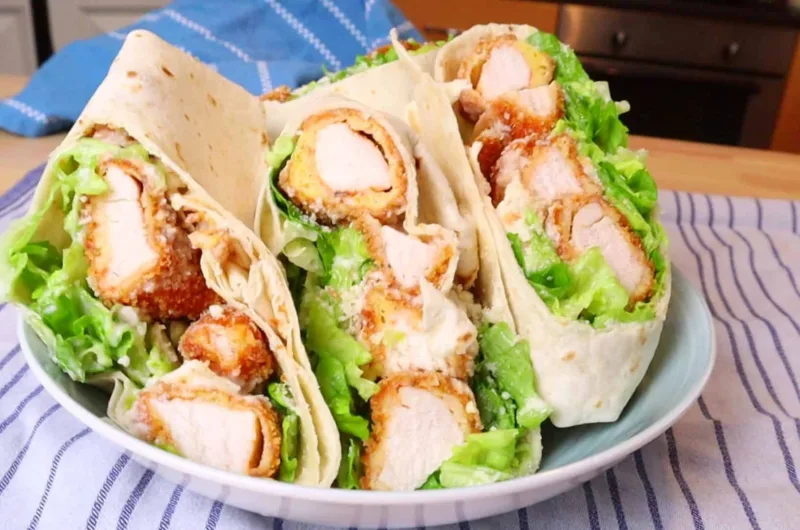 Quick and Delicious Caesar Chicken Salad Wrap: A Perfect Lunchtime Treat