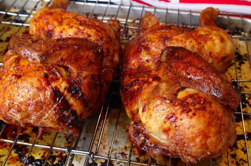 Honey Glazed Roasted Half Chicken