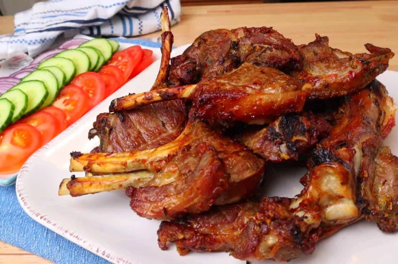 Spicy Garlic Herb Roasted Lamb