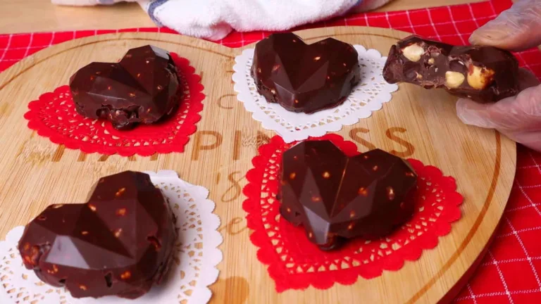 Valentine’s Day Hazelnut Chocolate Bar