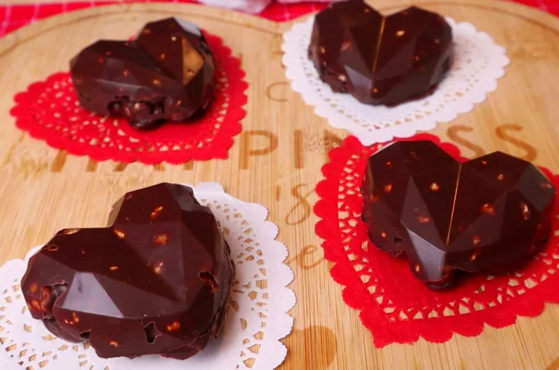 Valentine's Day Hazelnut Chocolate Bar