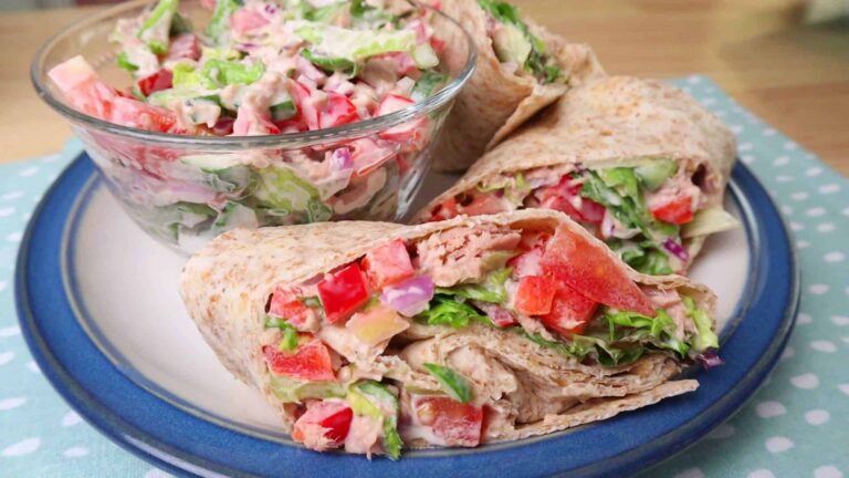Tuna Wholemeal breakfast Wrap JUST in 5 Minutes