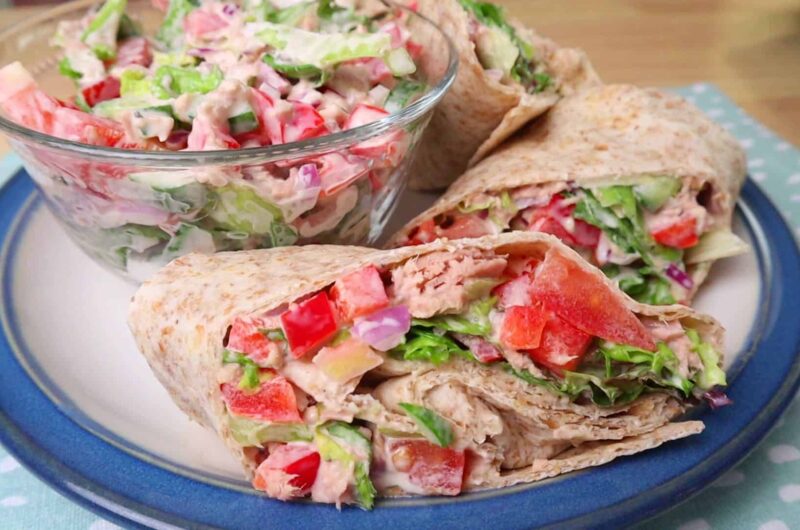 Tuna Wholemeal breakfast Wrap JUST in 5 Minutes