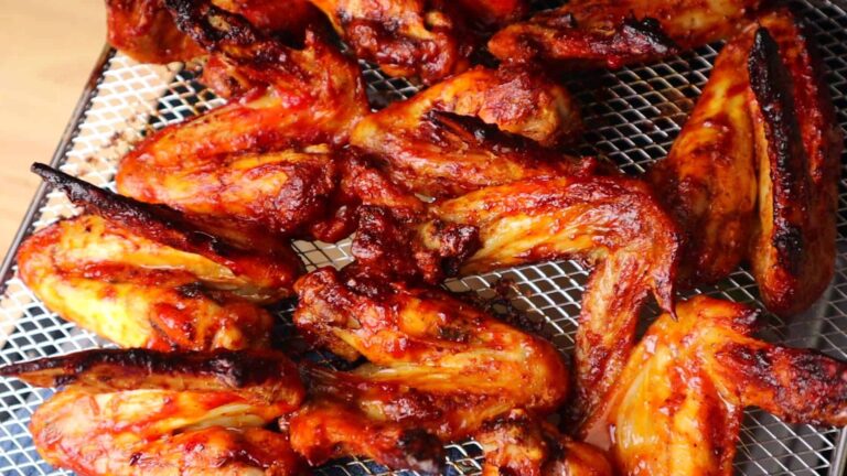 Honey and Tomato Ketchup Glazed Chicken Wings