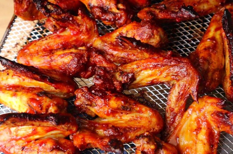 Honey and Tomato Ketchup Glazed Chicken Wings