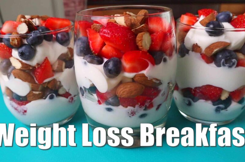 Greek yogurt with berries and almonds Breakfast
