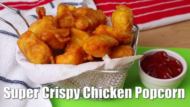 Super Crispy Chicken Popcorn Recipe without Eggs