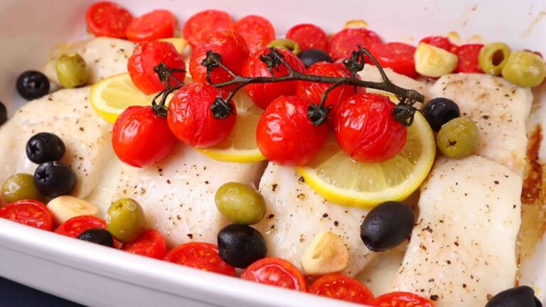Mediterranean Baked Hake Recipe