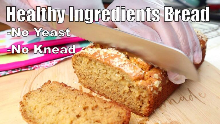 Healthy Ingredients Bread. No Yeast, No Knead!