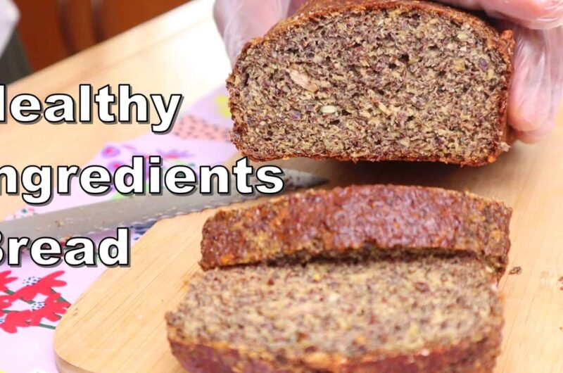 🌾 Flaxseed Bread (No Yeast) – Wholesome, Easy & Gut-Friendly
