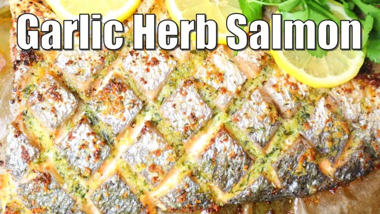 Oven-Baked Garlic Herb Butter Salmon