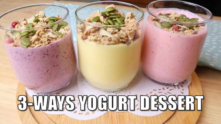 3 Ways Yogurt Dessert
